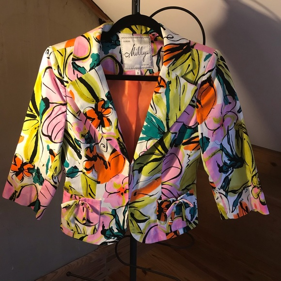 Milly of New York Floral Blazer, EUC, 6 - Picture 1 of 16